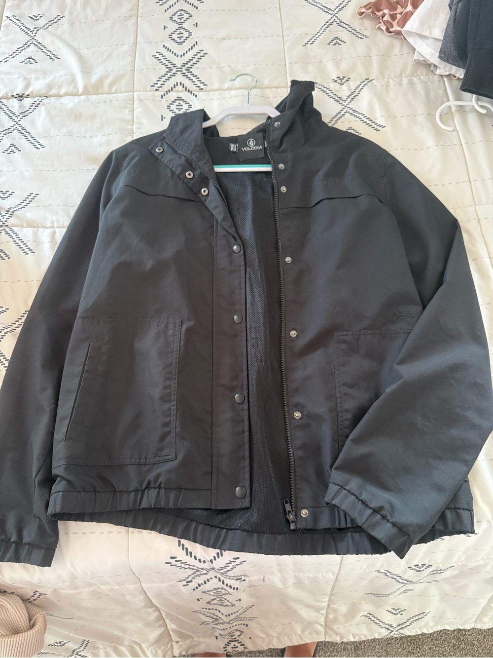 Volcom Black Windbreaker